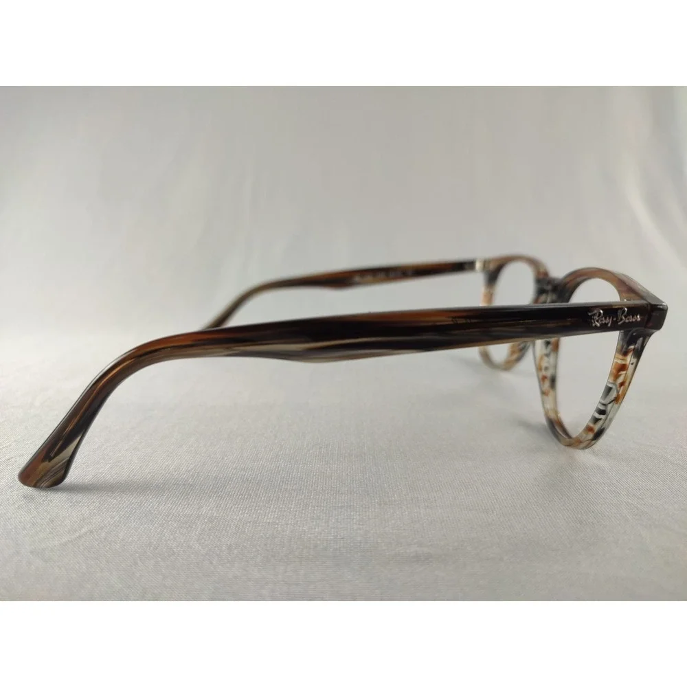 Ray-Ban‎ RB 7159 5749 Striped Grey Tortoise Eyeglasses Frames 52-20-145 Mint Rx